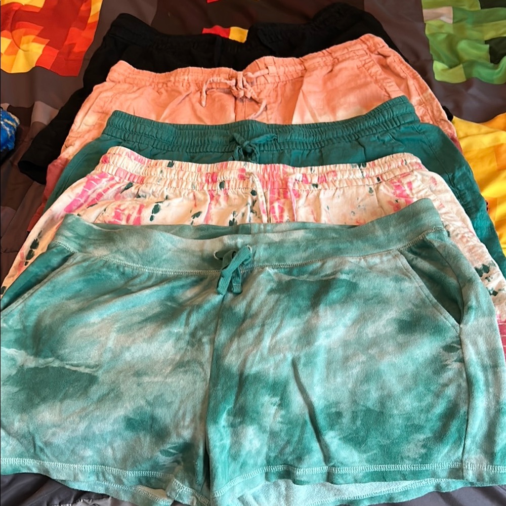 Women's Tie-Dye and Solid Shorts Collection